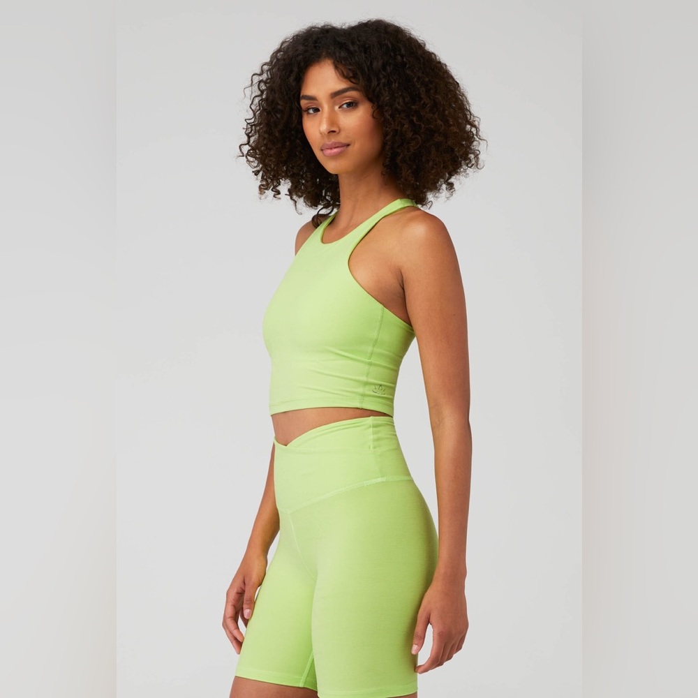 NWT BEYOND YOGA SPACEDYE AT YOUR LEISURE HIGH WAISTED BIKER SHORTS $72 MSRP